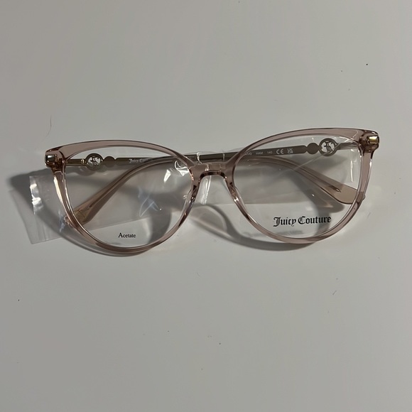 NWOT JUICY COUTURE Eyeglasses JU241 Transparent Champagne Gold - Picture 2 of 4
